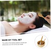 WOONEKY Wooden Beauty Mask Bowl Mixing Bowl Tools Face Mask
