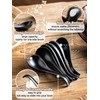Gomakren Asian Soup Spoons, 6.5 Inch Ceramic Chinese Soup Spoons
