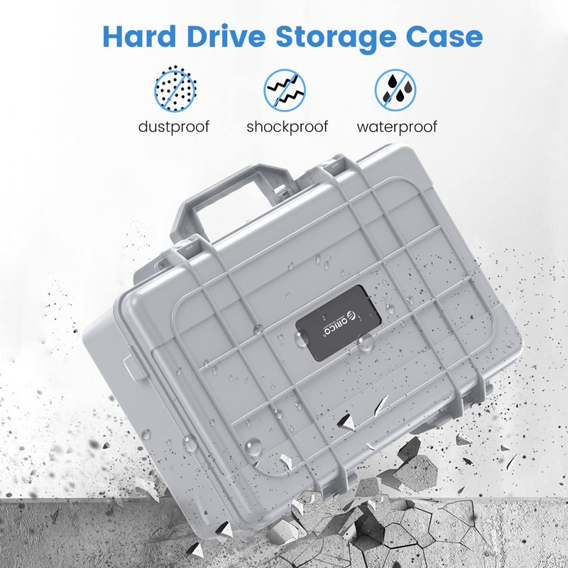 ORICO Hard Drive Case 3.5inch 20-Bay HDD/SSD Multi-Protection Storage Suitcase