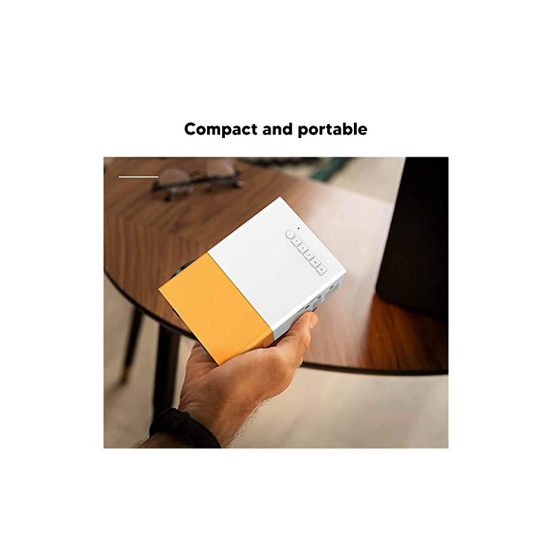 Kids Projector, 1080P HD Portable Mini Projector for Cartoons, Outdoor