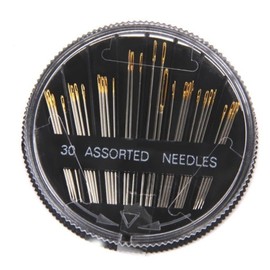 ECAVE 30 Pcs Hand Sewing Needles Set with Sew Case Assorted Sizes Durable Steel Sewing Needles for Mending Craft Embroidery Quilting, Fabric & Clothing Repair DIY Home Sewing Kit Accessory