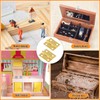 10PCS Mini Solid Brass Hinge Jewelry Box Cabinet Drawer Butt