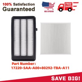 H HENZIKON HIGH-PERFORMANCE ENGINE & CABIN AIR FILTER for 2017-2022 Honda CRV 1.5L Turbo only 17220-5AA-A00