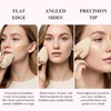 Champagne Gold Angled Corner Makeup Sponge | Precision Blender