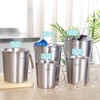 Newness Stainless Steel Measuring Jug with Handle – 3 Measuring