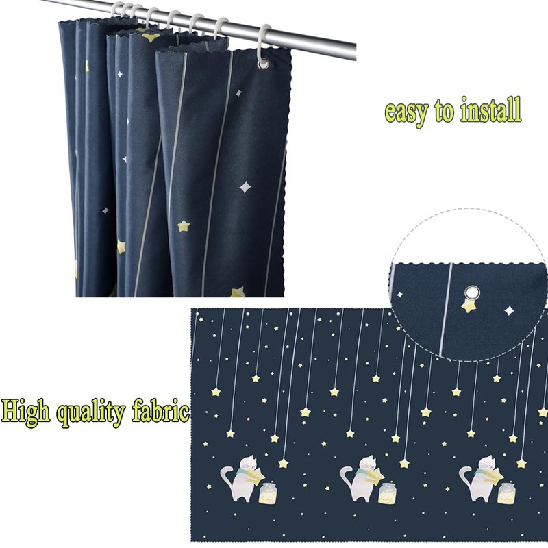 haozaikeji Bed Curtain Dorm Bunk Single Sleeper Blackout Shading Cloth