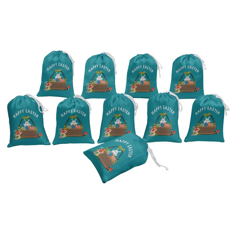 Darling Souvenir Blue Rabbit & Egg Basket Easter Party Supplies