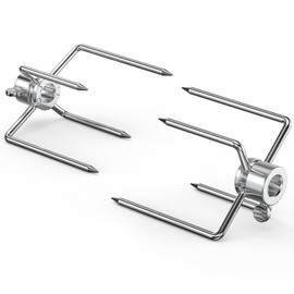Onlyfire 6003 Grill Rotisserie Spit Meat Forks(1-Pair) Replacement-Fits 1/2-Inch hexagon & 3/8-Inch and 5/16-Inch square Spit Rods
