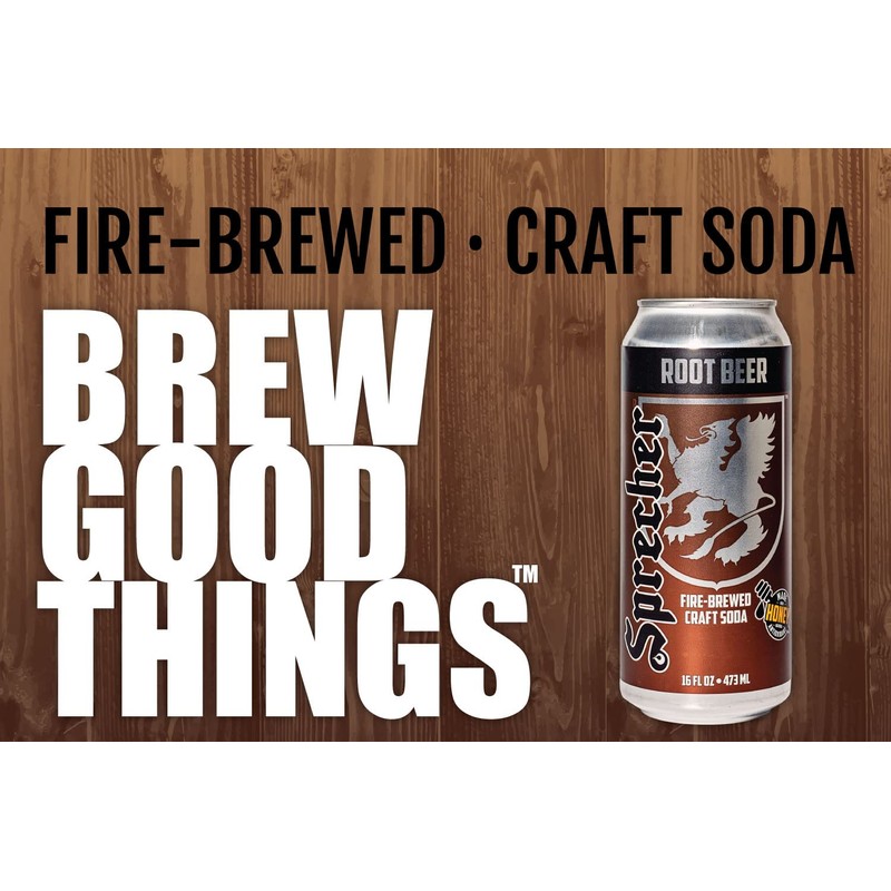 Sprecher Root Beer, Great Tasting, Handcrafted, Fire Brewed, Gourmet,Craft Soda,