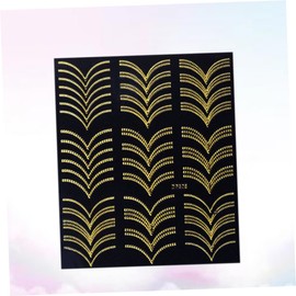 Baluue 42pcs Metal Nail Art Stickers Easy Application Decorative Designs for Women for Manicure Unique Nail Art Creations