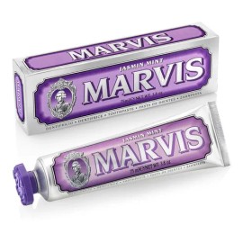 Marvis Pasta Dental Jazmín 75ml., Anticaries, Contra Gingivitis (Inflamación De Encía) Contra Bacterias Que Causan Mal Aliento, Protege Esmalte. Sabor Exclusivo