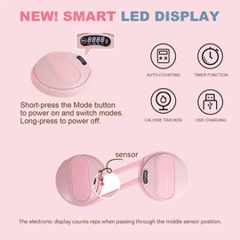 kisnbld Ab Twister Board, Waist Twister Machine with Counter & Resistance Bands, Adjustable Foot Spacing Waist Twisting Disc for Slimming, Toning and Fitness, Core & Ab Workout Disc