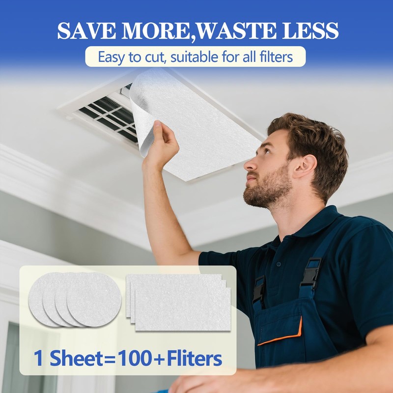 Demiwise MERV 8 Air Filter Material -23 Ft² Cut to
