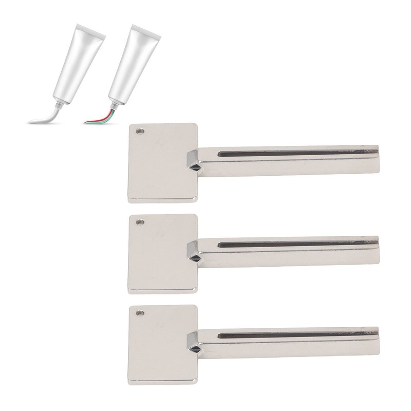 12pcs Stainless Steel Toothpaste Key Squeezer Rollers Ergonomic Heavy Duty