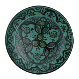 Ceramic Plates Moroccan Handmade Appetizer Tapas Serving Decorative 8 inches Round