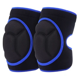 YKTSUJ Knee Pad Women Men for Gardening House Working, Floor and Carpet Cleaning, Construction Work, Cleaning Knee Pads With High Elastic Fabric Protect Knee Safety Black with Blue Edge S
