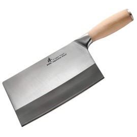 ZHEN Japanese VG-10 3-Layer Forged Chinese Cleaver, 8 inches, Silver