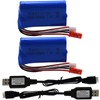 Blomiky 7.4V 2S 600mAh Li-ion Rechargeable Battery with JST Plug