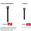 (100Pack- 8inch) Longer Reusable Cable Ties|Cable Tie|H HOME-MART Cable Straps