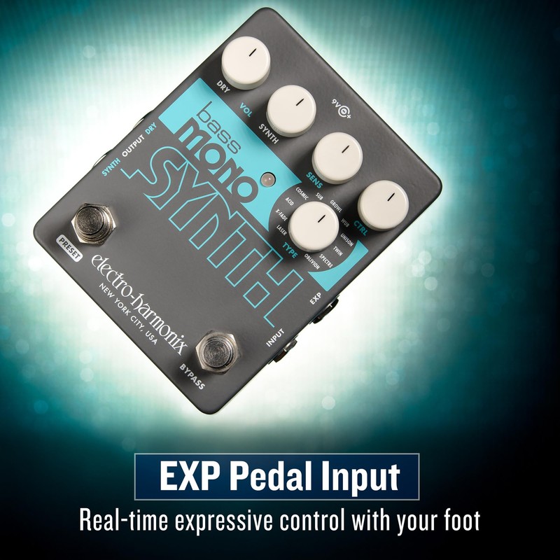 Electro-Harmonix Bass Mono Synth Bass Synthesizer Pedal