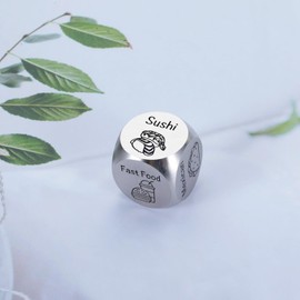 Santa Swap Gift Exchange Dice Christmas Stocking Stuffers Valentines Day Gifts Date Night Dice for Couples Men Her Him Wife Food Decider Dice Games for Adults Husband Friends Anniversary Birthday