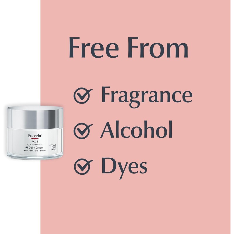 Eucerin - Crema facial antiarrugas Q10, tarro de 1.7 onzas