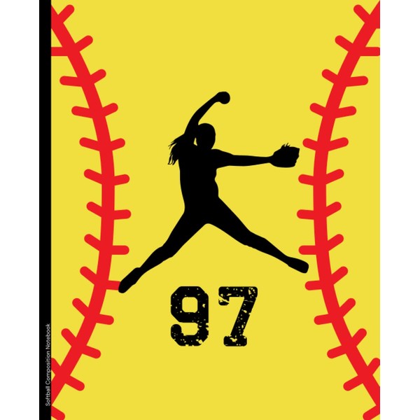 Softball Composition Notebook #97: Wide Ruled Softball Composition Notebook |