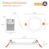 Meconard 24 Pack 4 Inch 5CCT Ultra-Thin LED Recessed Ceiling