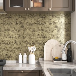 Gold Metallic Wallpaper Peel and Stick Accent Walls 15.7"×78.7"