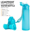 TakeToday Collapsible Water Bottles 21oz 2 Pack, Leak Proof, BPA-Free,
