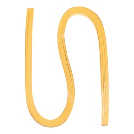 PATIKIL 60pcs Metallic Quilling Strips Paper 1cm(3/8") x 54cm Origami Paper Quilling Kits for Adults Beginner Art DIY Craft Christmas, Gold Yellow