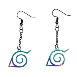 Naruto Shippuden Anime Manga Costume Jewelry Hidden Leaf Village Dangle Earrings Set