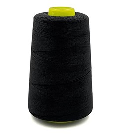 Tortoise UV Resistant High Strength Polyester Thread for Upholstery Human Hair Sewing Thread Weaving Thread 1000 Yards Color Black