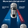 2 Pcs Frameless Blind Spot Mirrors, Universal Rear, Wide Angle