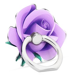 TACOMEGE Flower Cell Phone Ring Holder for Women Grils, Rose Phone Grips Stand for Smartphone Tablet (MTPG-PU)
