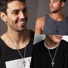 Rajputana Mens Cross Necklace United Kingdom Flag Necklaces for Men
