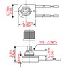 Rotary Lamp Switch ON-Off Repair Kit Replacement Compatible with Zing
