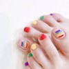 Itemshop pedicure stick-on pedicure summer nail art, 1 piece, NOD 087 / 잇템샵 페디큐어 붙이는 패디큐어 여름 네일 아트, 1개, NOD 087