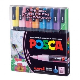Artbox/Uni Uni Posca Marker Set - PC-3ML 8 Colors / 아트박스유니 유니 포스카 마카 세트- PC-3ML 8색