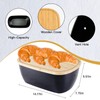 ECWAY Bread Box for Kitchen Countertop - Bamboo Fiber Bread
