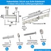 Stahlia Julia Coat Hook Rack Brushed Stainless Steel Coat Rack