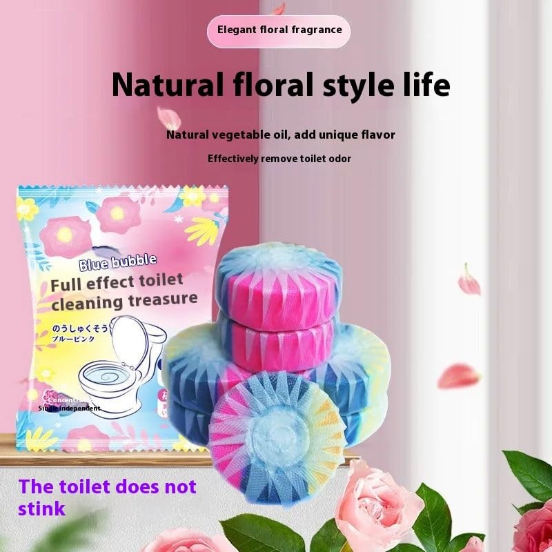 SLTG2020 8pcs Blue Bubbles Toilet Cleaner ，Bathroom Toilet Tank Cleaner，Blue