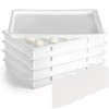 Tioncy 4 Pcs Pizza Dough Proofing Box Pizza Dough Container