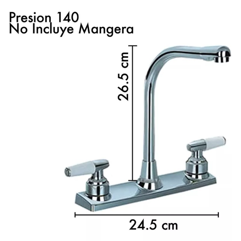 CNX Mezcladora Para Fregadero Cartucho 1/4 De Vuelta