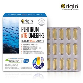 Origin 오리진 플래티넘 알티지(RTG) 오메가-3 (1310mgx60캡슐) Origin Platinum RTG Omega-3 (1310mg x 60 Capsules)