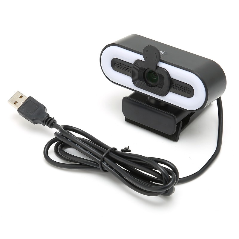 Webcam USB2.0 1080P HD 30FPS High Resolution LED Light PC