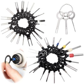 Keadic Terminal Extractor Removal Tool Kit, STK Terminal Removal Tool Set for Car, Car Cable Plug Removal Tool, Pin Extractor Repair Remover, Key Tools, Pack of 41