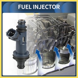 PARSKILO Fuel Injector, Engine Fuel Injection Nozzle No.23209-0A010 for Toyota Avalon 1998-2004 3.0L for Toyota Camry 1998-2003 3.0L Navy, 6 Pcs Benefit