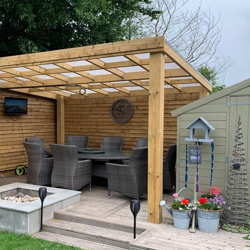 Clear H-Section Polycarbonate Sheet Joining Strip Muntin - 6mm, 7m