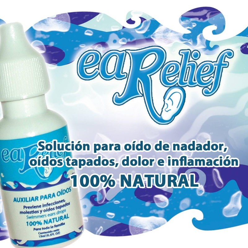 Earelief para oído de nadador (swim ear) secado de oídos